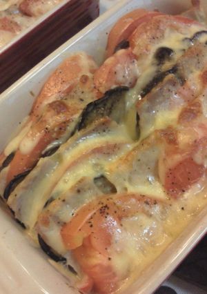 フレッシュトマトとナスのチーズ焼き-レシピのメイン写真