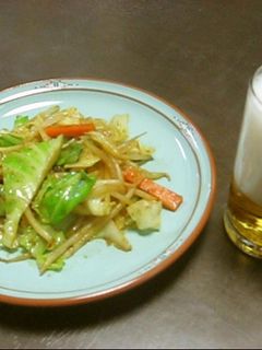 ルウで作る!ビールに合うカレー野菜炒め-レシピのメイン写真