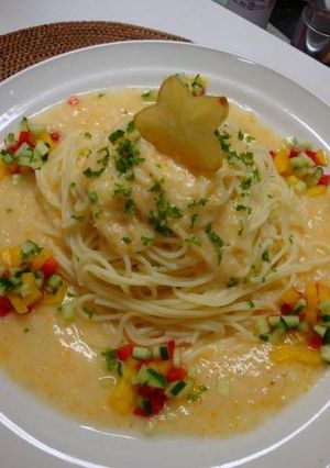 冷製専用パスタで！グレフル＆トマトパスタ-レシピのメイン写真