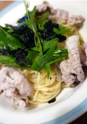 これぞ男料理！冷しゃぶ冷製パスタ！-レシピのメイン写真