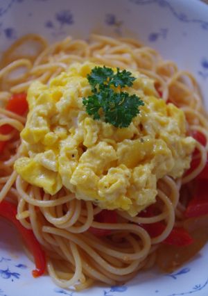 無添加ナポリタン（ふわふわ♪たまごのせ）-レシピのメイン写真