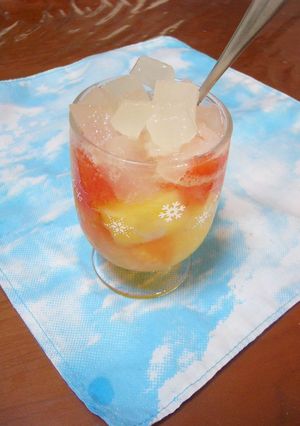 夏野菜＆果物の爽やかパンチ-レシピのメイン写真