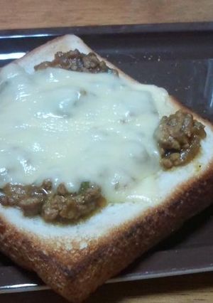 残ったキーマカレーで簡単トースト☆-レシピのメイン写真
