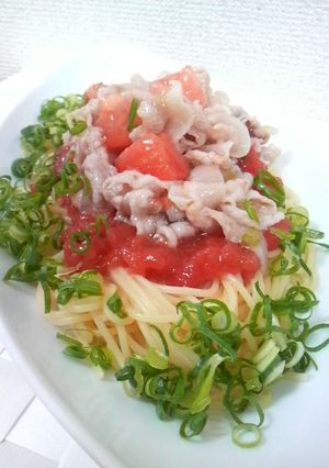 キラキラ涼しいトマトのパスタ-レシピのメイン写真