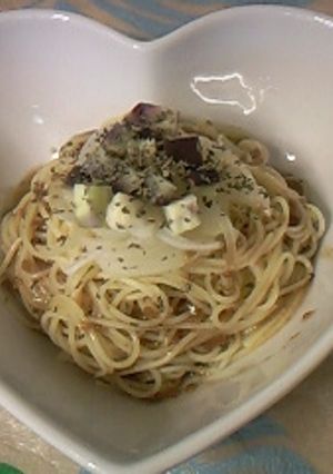 ☆玉葱と茄子のガーリック冷製パスタ☆-レシピのメイン写真