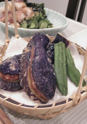 カロリーは気にせずに・・茄子のはさみ揚げ-レシピのメイン写真