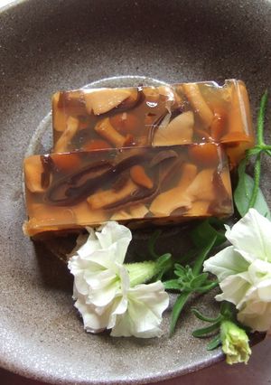 きのこ茶漬けの煮こごり-レシピのメイン写真