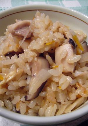 しいたけ香る♪　鶏ごぼう炊き込みご飯☆-レシピのメイン写真