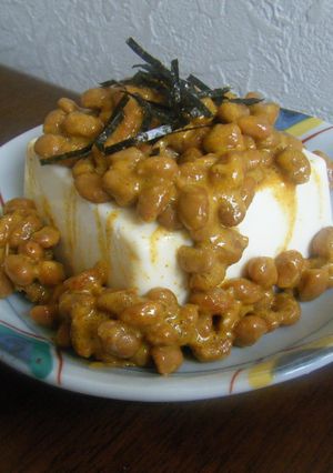 ダイエットに♡カレー納豆冷奴ｏｒ湯豆腐-レシピのメイン写真