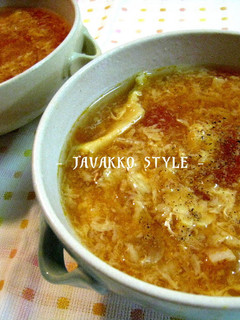 ふんわり卵とトマトのスープ-レシピのメイン写真