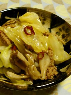 【煮物】キャベツと舞茸の炒め煮-レシピのメイン写真