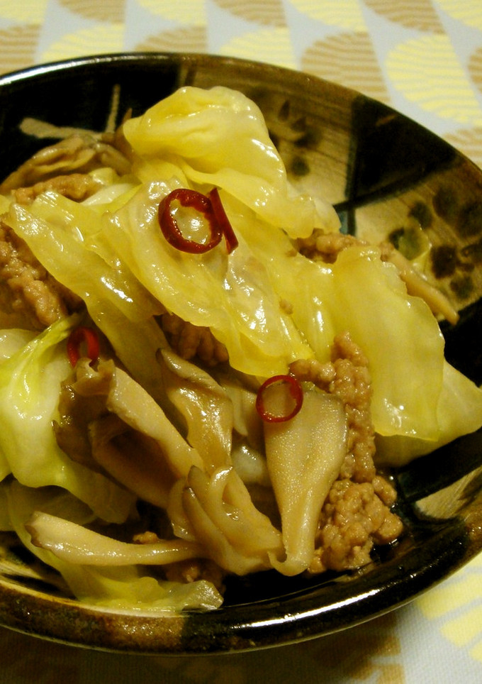 【煮物】キャベツと舞茸の炒め煮-レシピのメイン写真