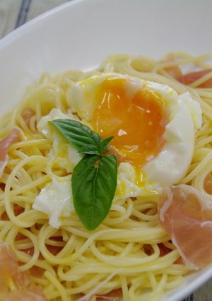 半熟卵の夏パスタ☆-レシピのメイン写真