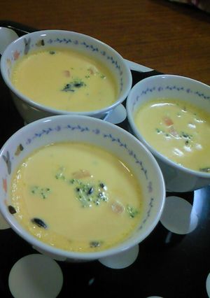 ☆離乳食中期〜☆蒸し器いらずの茶碗蒸し☆-レシピのメイン写真