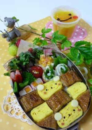 うなぎ弁当（キャラ弁）-レシピのメイン写真