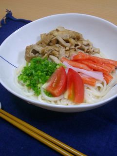 ずぼら!冷やしきつねうどん-レシピのメイン写真