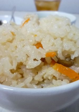 出汁から取った鶏の炊き込みご飯!!-レシピのメイン写真