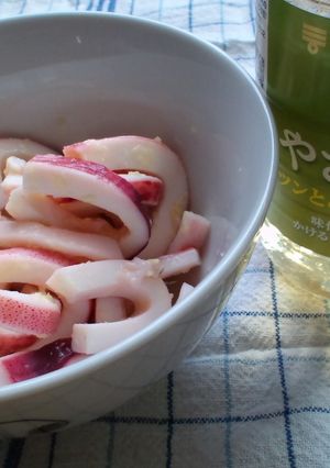 やさしいお酢☆いかの生姜酢和え♪おつまみ-レシピのメイン写真