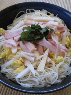 長いもでシャキ旨!ぶっかけそうめん-レシピのメイン写真