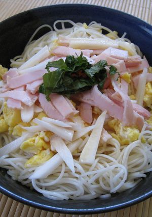 長いもでシャキ旨！ぶっかけそうめん-レシピのメイン写真