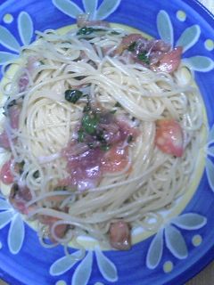 生ハムとバジルの冷製パスタ-レシピのメイン写真