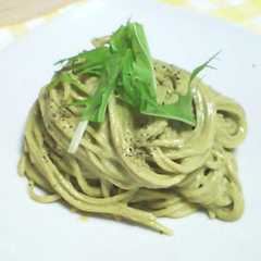 รูปของ アボカドクリームの冷製パスタ