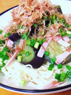 茄子のそうめん-レシピのメイン写真