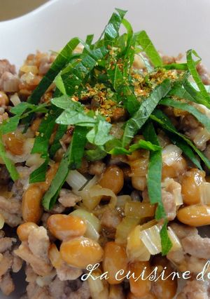パパッと簡単☆納豆ひき肉丼-レシピのメイン写真