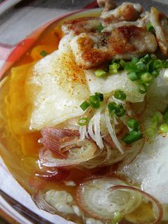 揚げ餅おろしそば風そうめん-レシピのメイン写真