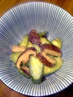 きゅうりと焼椎茸の胡麻和え-レシピのメイン写真