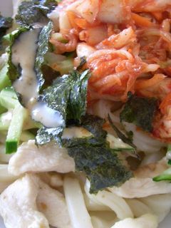 小鍋一つで簡単☆冷製キムチうどん-レシピのメイン写真