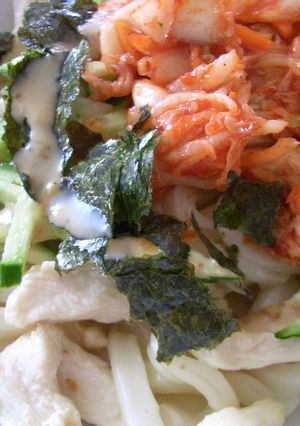 小鍋一つで簡単☆冷製キムチうどん-レシピのメイン写真