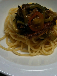 焼きマリネの冷製パスタ-レシピのメイン写真