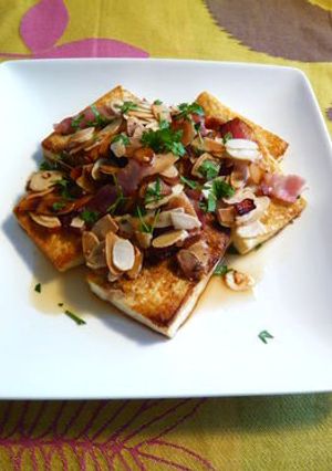豆腐ステーキ＆アーモンドベーコンソース-レシピのメイン写真
