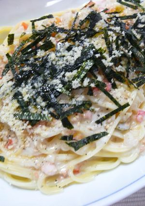 冷製サーモンクリーミーパスタ-レシピのメイン写真