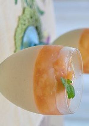 桃ゼリーとムース♪　粉寒天でつくっちゃお-レシピのメイン写真