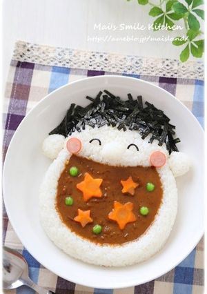 にっこり!カレー食べちゃうぞ♪デコカレー-レシピのメイン写真