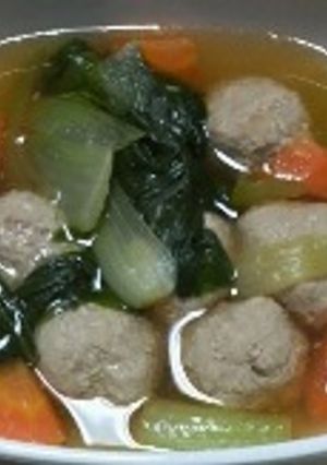 あっさりと♪肉団子と野菜のスープ煮-レシピのメイン写真