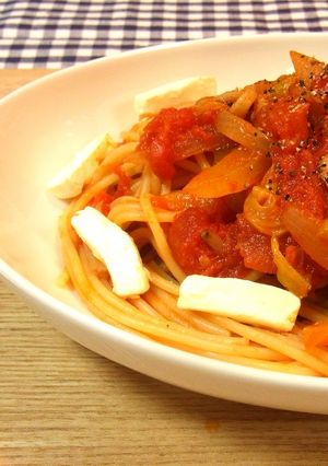 キャベツdeトマトクリームパスタ。-レシピのメイン写真