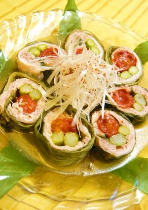 冷たくしても美味しい~♪ロールレタス-レシピのメイン写真