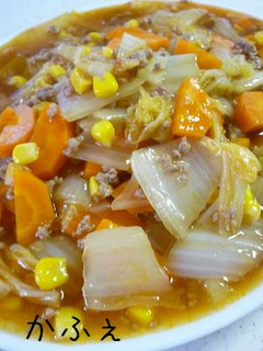 簡単 豚ひきと白菜のピリ辛甘酢煮-レシピのメイン写真