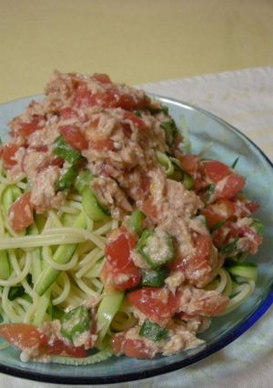 夏野菜たっぷり♪カラフル冷製パスタ☆-レシピのメイン写真