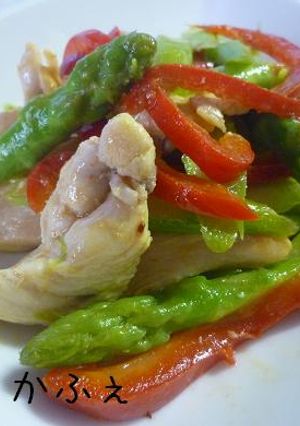簡単　鶏と彩り野菜のバターソテー-レシピのメイン写真