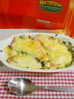 シャケとキャベツのマヨチーズグラタン-レシピのメイン写真