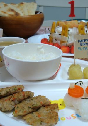 バースデーケーキ＆アンパンマンプレート♪-レシピのメイン写真