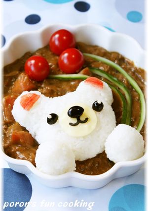 風船しろくま✿デコカレー♬-レシピのメイン写真
