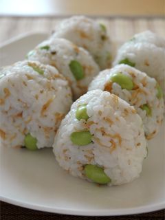 ちりめんじゃこと枝豆のおにぎり-レシピのメイン写真