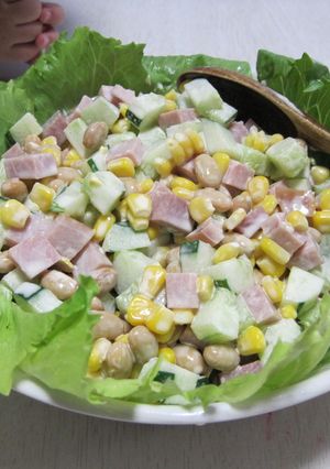 簡単☆きゅうりと大豆のコロコロサラダ-レシピのメイン写真