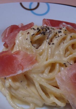 玉子豆腐でつくる冷たいカルボナーラ-レシピのメイン写真