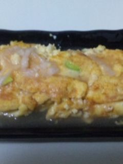 ふわふわ枝豆出し巻き玉子のあんかけ-レシピのメイン写真